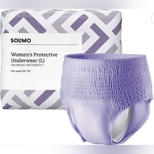 Solimo Incontinence & Postpartum Underwear for Women, Maximum Absorbency New